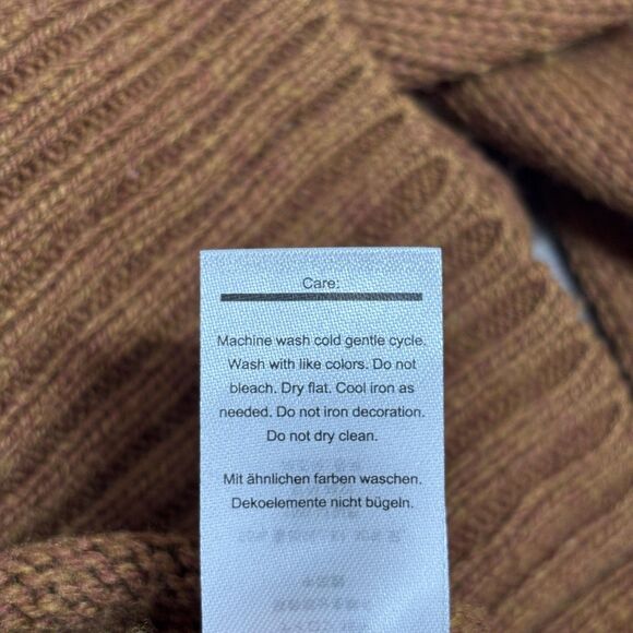 Smartwool Cozy Lodge Boyfriend Cardigan Sweater Women's Large Brown Merino Wool - Picture 8 of 9